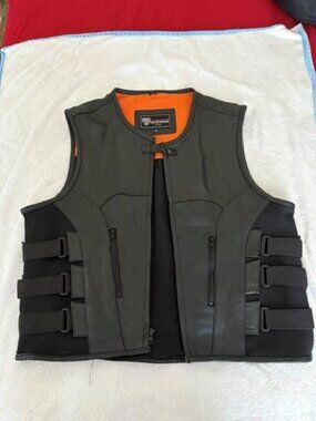 Vance Leather, Men's Large Leather Vest